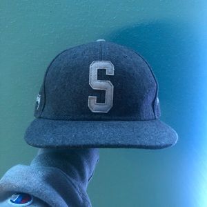 Wool stussy flatbill hat